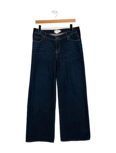 Pre-owned Hatch Mid-rise Wide Leg Jeans In Blue