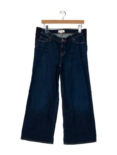 Pre-owned Hatch Mid-rise Wide Leg Jeans In Blue