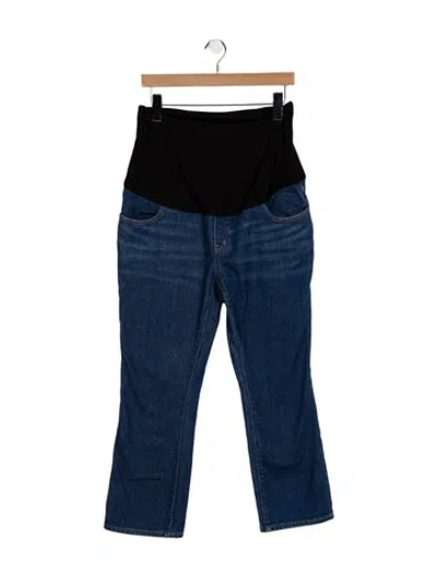 Pre-owned Hatch Mid-rise Wide Leg Jeans In Blue