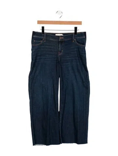 Pre-owned Hatch Mid-rise Wide Leg Jeans In Blue