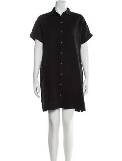 Pre-owned Hatch Mini Dress In Black