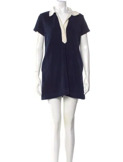 Pre-owned Hatch Mini Dress In Blue