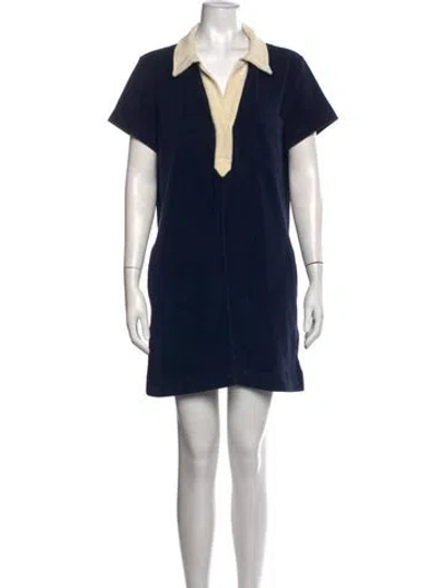 Pre-owned Hatch Mini Dress In Blue