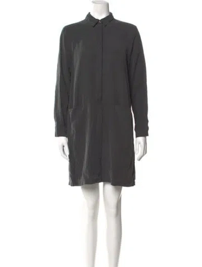 Pre-owned Hatch Mini Dress In Gray