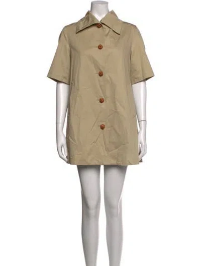 Pre-owned Hatch Mini Dress In Neutrals