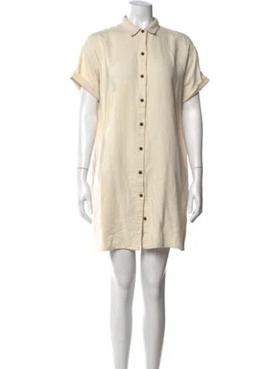 Pre-owned Hatch Mini Dress In Neutrals/white