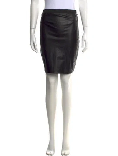 Pre-owned Hatch Mini Skirt In Black