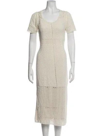 Pre-owned Hatch Nylon Midi Length Dress In Neutral