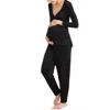 Hatch Over Under Lounge Pants In Black In Black