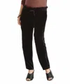 Hatch Paperbag Maternity Pant In Black Velvet In Black