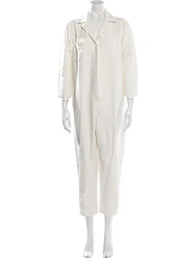 Pre-owned Hatch Patterned Jumpsuit In Neutrals
