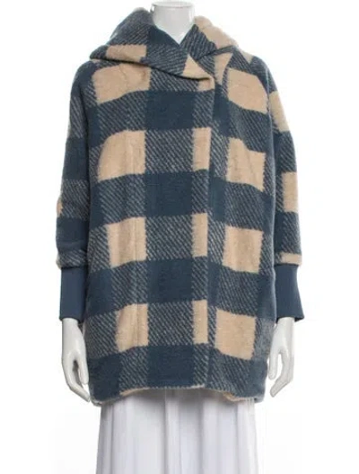 Pre-owned Hatch Plaid Print Jacket In Blue