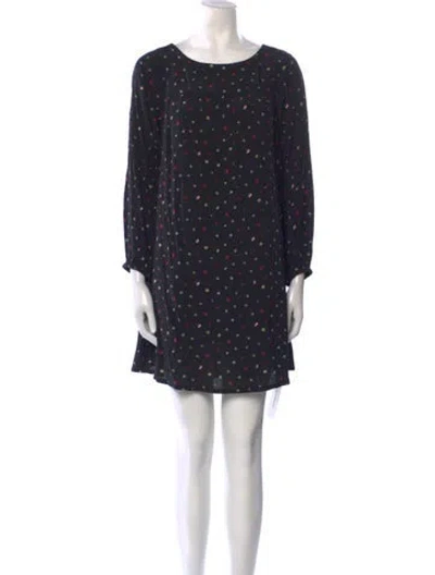 Pre-owned Hatch Polka Dot Print Mini Dress In Blue
