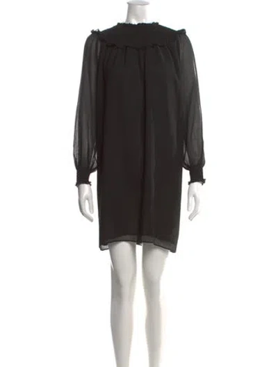 Pre-owned Hatch Printed Knee-length Dress In Black