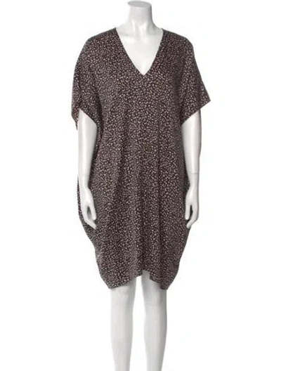 Pre-owned Hatch Printed Knee-length Dress In Multi