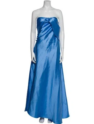 Pre-owned Hatch Printed Long Dress W/ Tags In Blue