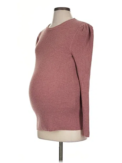 Pre-owned Hatch Pullover Sweater In Burgundy
