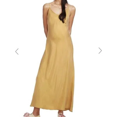 Hatch Ricky Slip Maternity Dress In Marigold In Gold