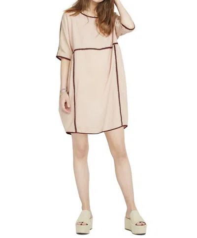 Hatch Rio Maternity Mini Dress In Dusty Rose/pink In Neutral