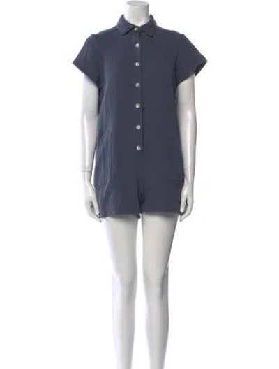 Pre-owned Hatch Romper In Blue