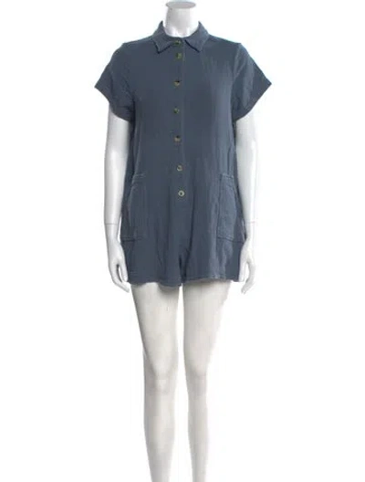 Pre-owned Hatch Romper In Blue