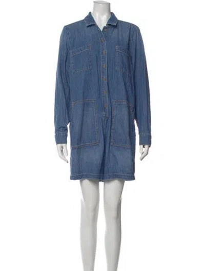 Pre-owned Hatch Romper In Blue