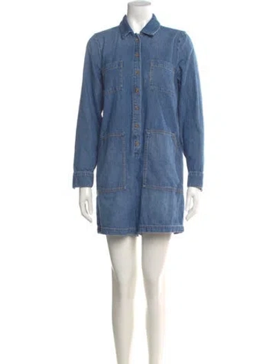 Pre-owned Hatch Romper In Blue