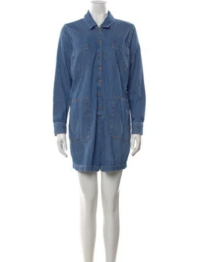 Pre-owned Hatch Romper In Blue