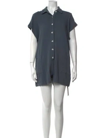 Pre-owned Hatch Romper In Blue