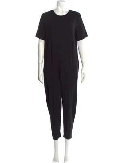 Pre-owned Hatch Scoop Neck Jumpsuit In Black