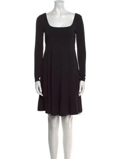 Pre-owned Hatch Scoop Neck Mini Dress W/ Tags In Black