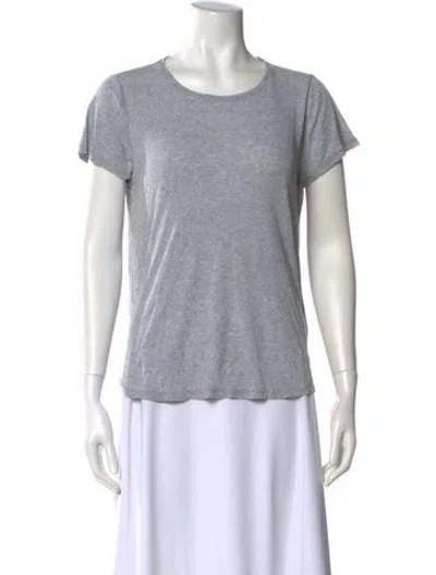 Pre-owned Hatch Scoop Neck Short Sleeve T-shirt In Gray