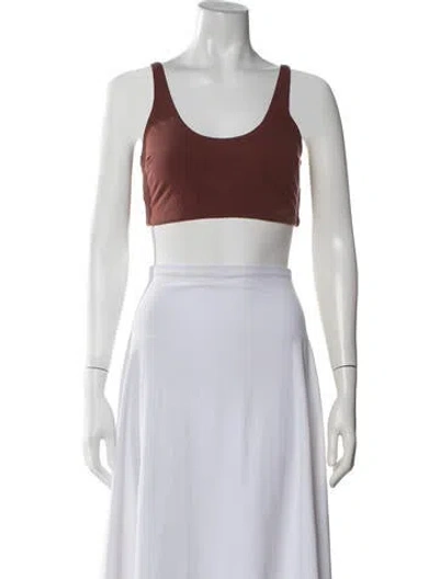 Pre-owned Hatch Scoop Neck Sleeveless Sports Bra In Neutrals