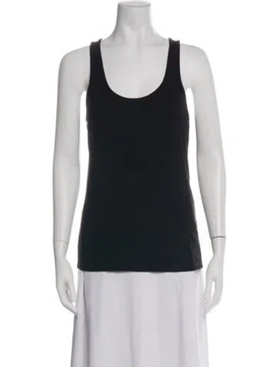 Pre-owned Hatch Scoop Neck Sleeveless Top In Green