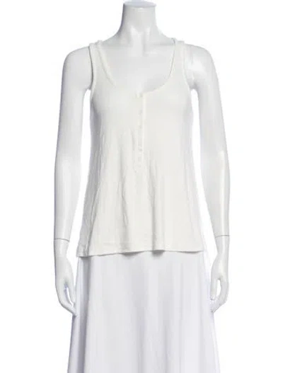 Pre-owned Hatch Scoop Neck Sleeveless Top In Neutrals