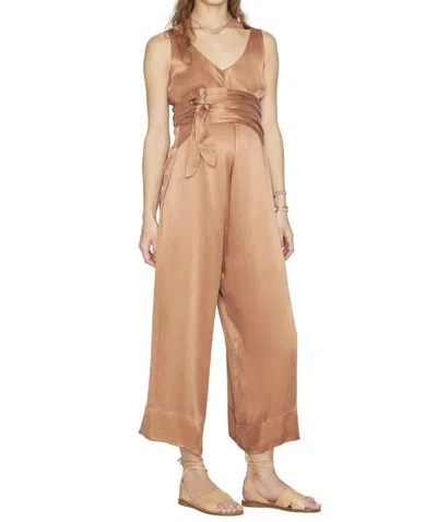 Hatch Serena Maternity Jumpsuit In Desert/natural In Brown