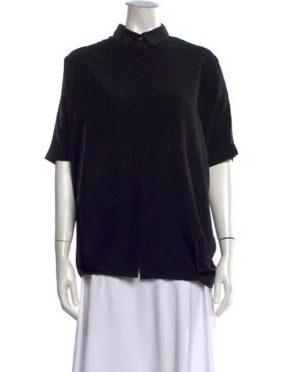 Pre-owned Hatch Short Sleeve Top In Black
