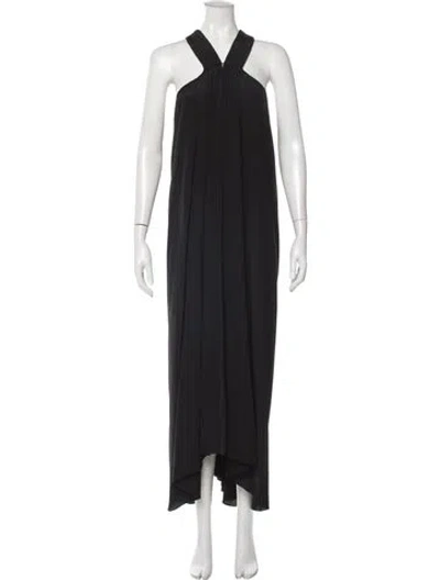 Pre-owned Hatch Silk Long Dress In Black