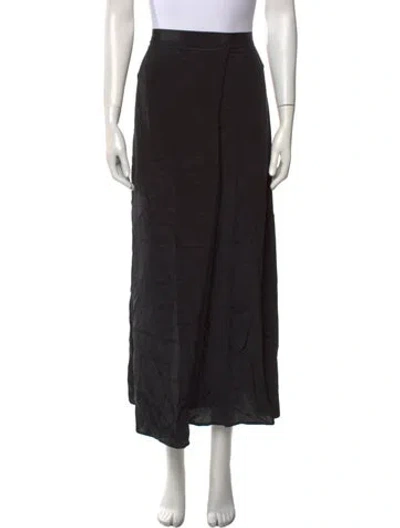 Pre-owned Hatch Silk Midi Length Skirt In Black