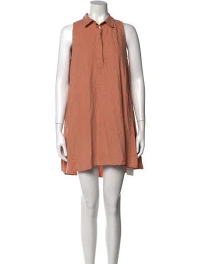 Pre-owned Hatch Silk Mini Dress In Neutral