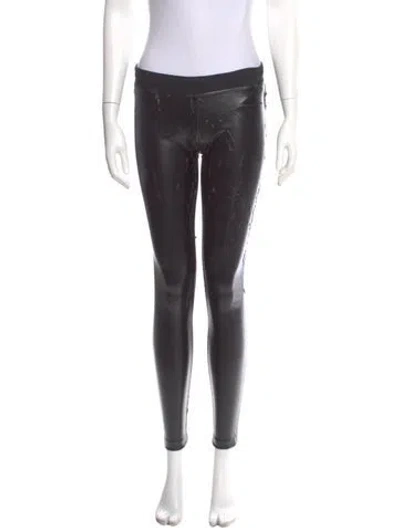 Pre-owned Hatch Skinny Leg Pants In Black