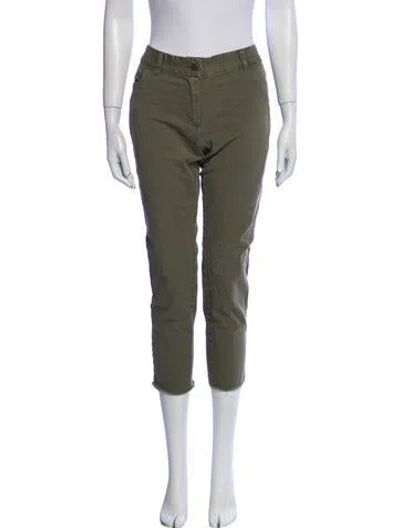 Pre-owned Hatch Skinny Leg Pants In Green