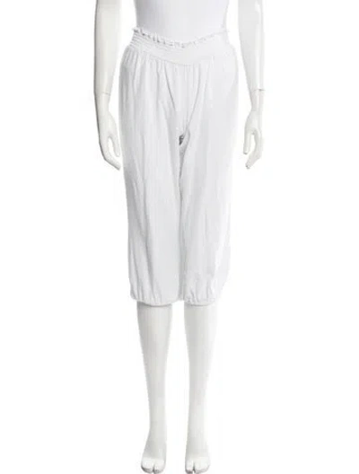 Pre-owned Hatch Skinny Leg Pants In White