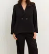 Hatch Soft Tailored Twill Blazer In Black In Black