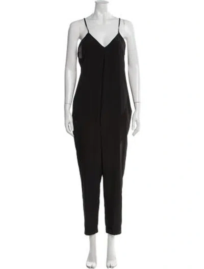 Pre-owned Hatch Square Neckline Jumpsuit In Black