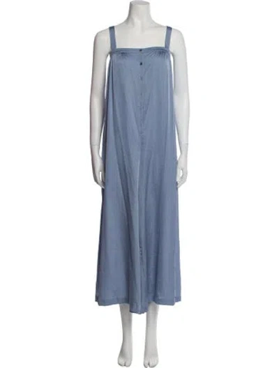 Pre-owned Hatch Square Neckline Jumpsuit In Blue