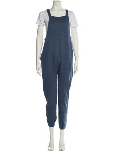 Pre-owned Hatch Square Neckline Jumpsuit In Blue