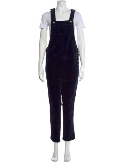 Pre-owned Hatch Square Neckline Jumpsuit In Blue