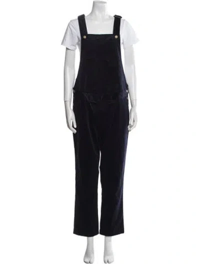 Pre-owned Hatch Square Neckline Jumpsuit W/ Tags In Blue
