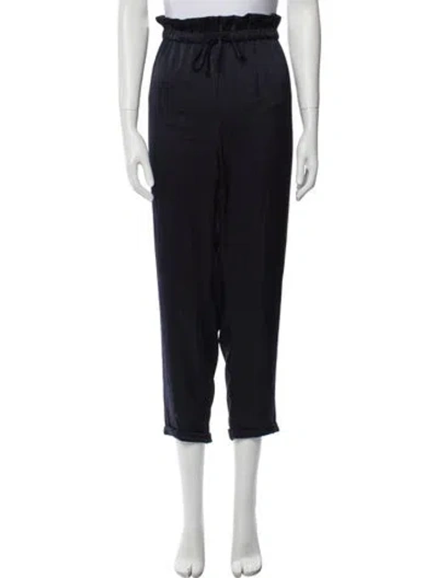 Pre-owned Hatch Straight Leg Pants In Black